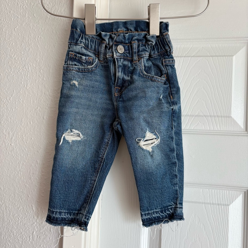 Baby Gap Just Like Mom Distressed Blue Denim Kids Jeans